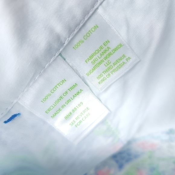 Lilly Pulitzer Blue Shell Butter Cup Scalloped Shorts Size 2 - Picture 13 of 13